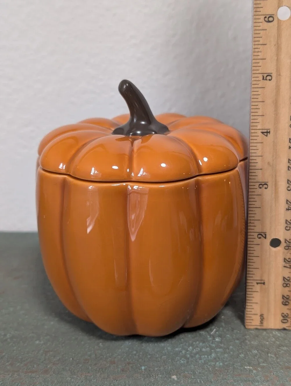 PartyLite Pumpkin Candle Holder/Jar Harvest Fall Thanksgiving New w/o Box - Picture 7 of 8